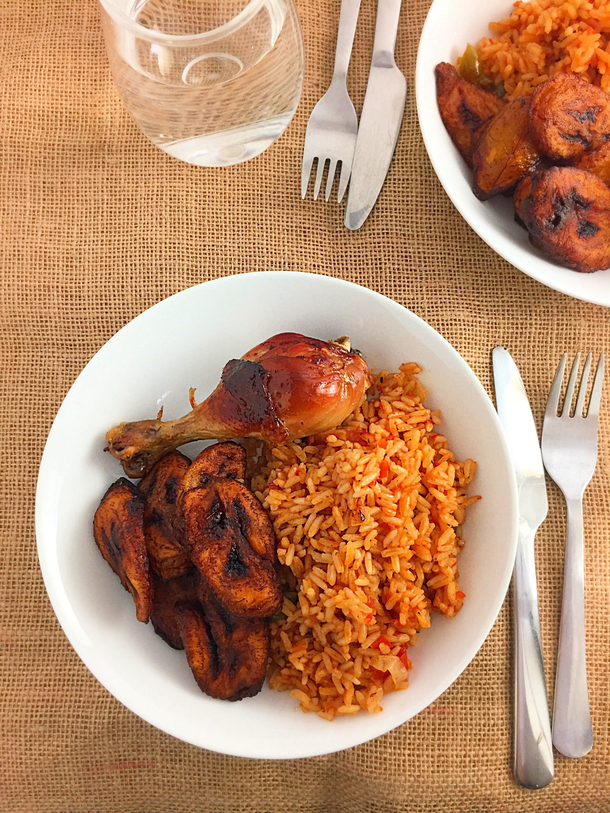 Nigerian Party jollof rice on the stove top