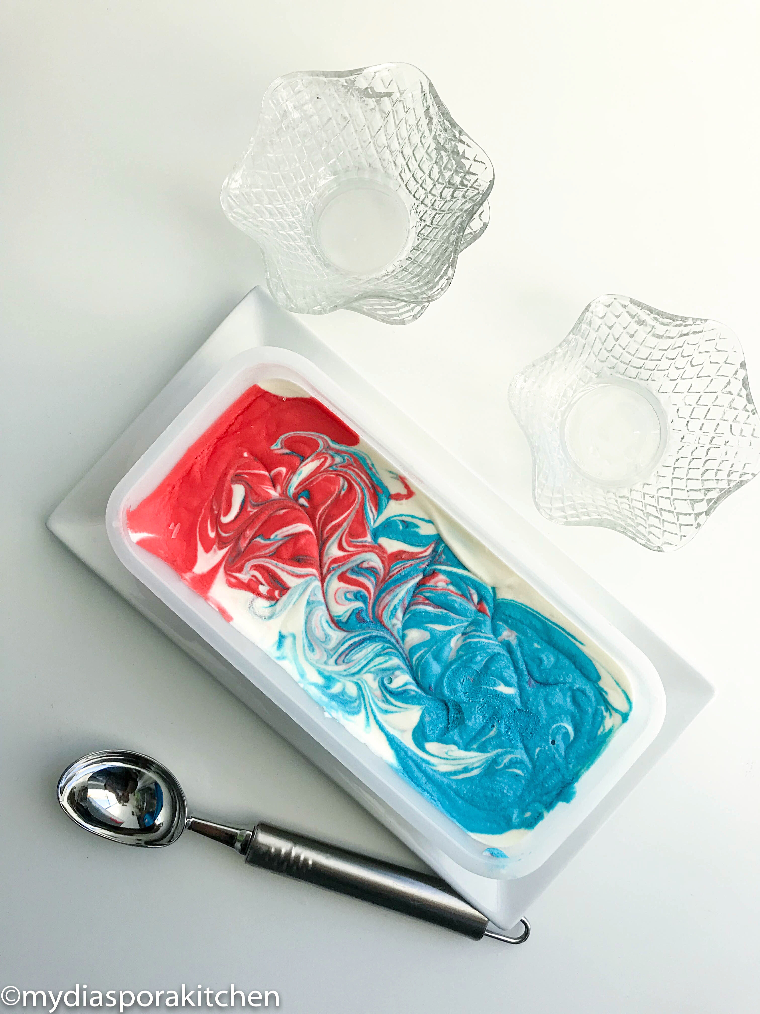 Super Easy Marble Ice Cream My Diaspora Kitchen