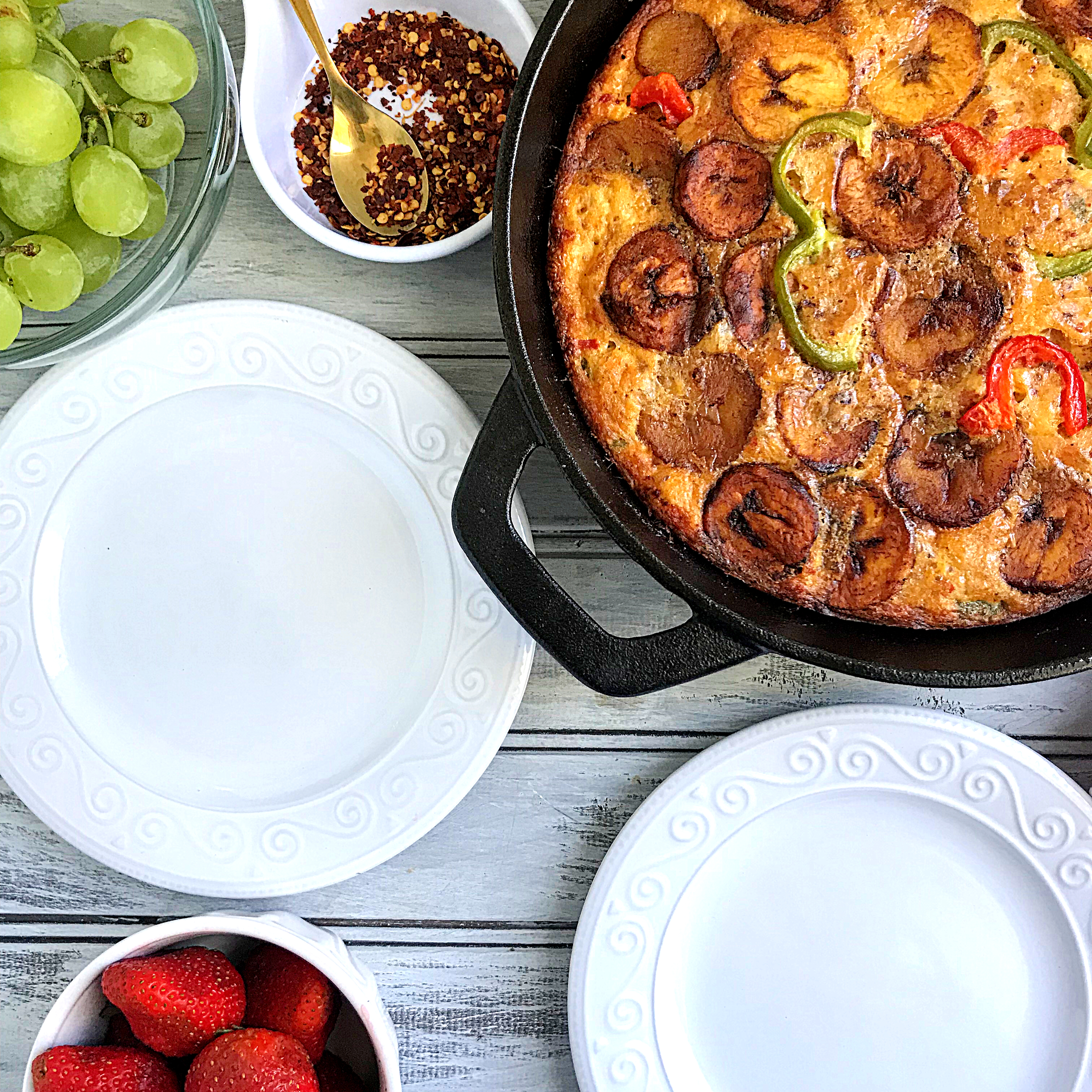 Plantain Frittata (Baked plantain and egg recipe)
