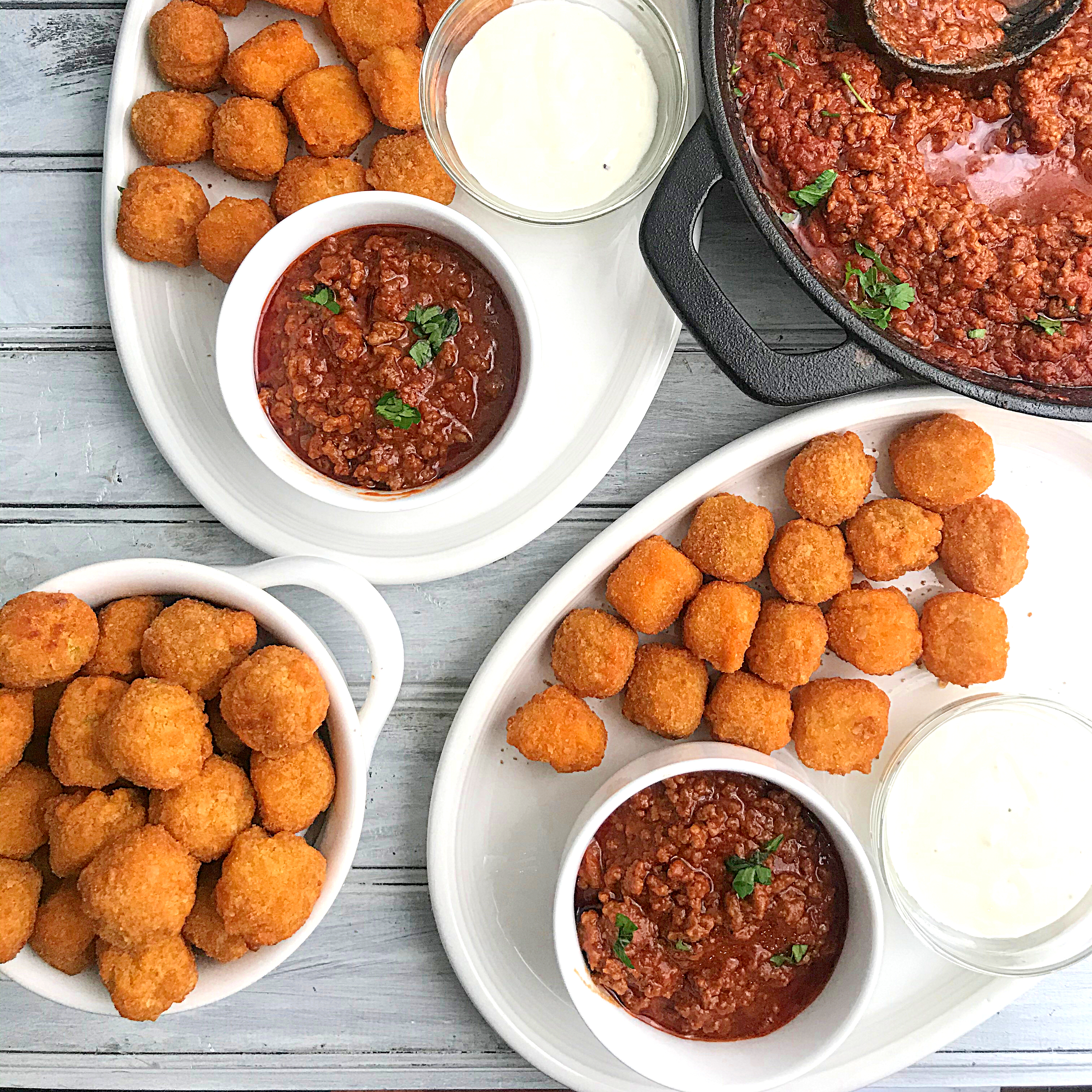 McCain® Veggie Taters™ with Beef Mince Tomato Sauce